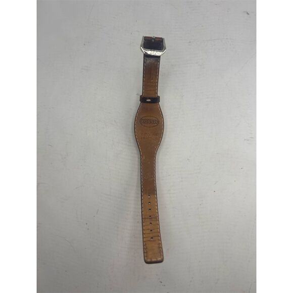 Fossil Women's Square Analog Watch Brown Leather Band Classic Style - Picture 7 of 7